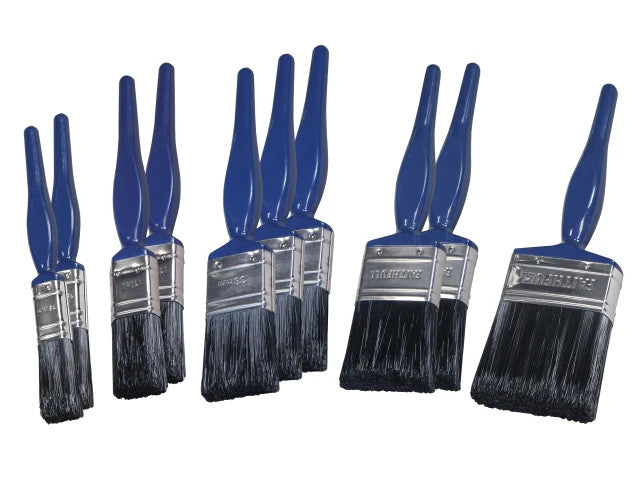 Faithful 10 Piece Utility Decorators Quality Paint Brush Set,