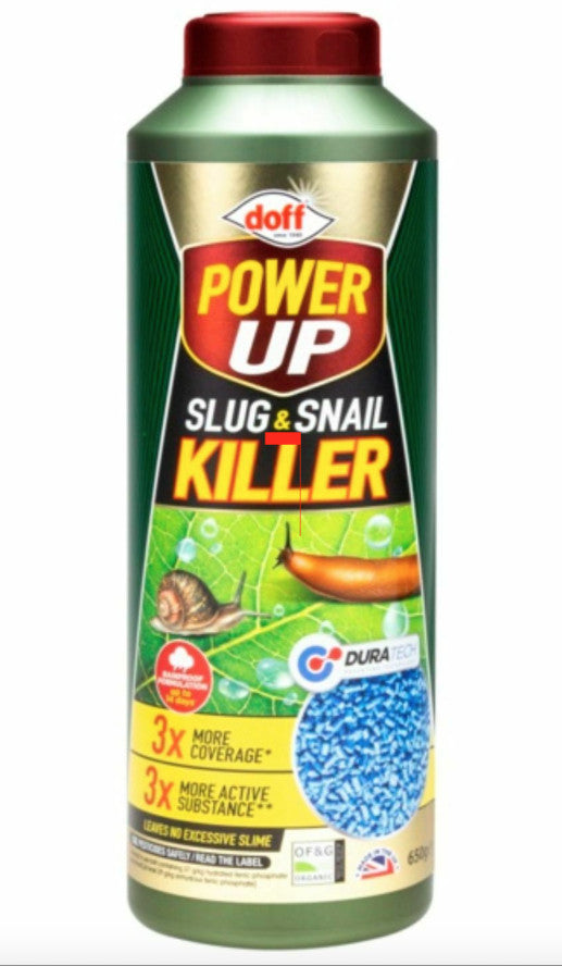 NEW DOFF POWER UP 3x Slug & Snail 650g mini blue pellet,928sq metres