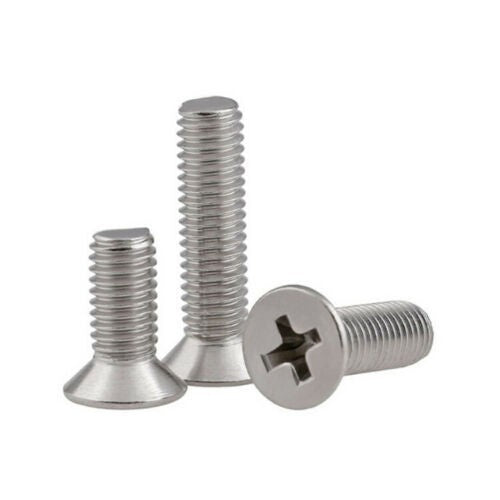 POZI CSK MACHINE SCREWS BZP M3 M4 M5 M6 DIN 965Z RECESSED COUNTERSUNK HEAD