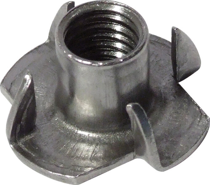 TEE NUTS FOUR PRONG STEEL T NUT BZP BLIND NUTS FOR WOOD M4 M5 M6 M8 M10