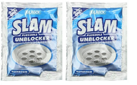 Kilrock Slam Plughole BathRoom or Kitchen Clogged Sink Drain Unblocker Shot