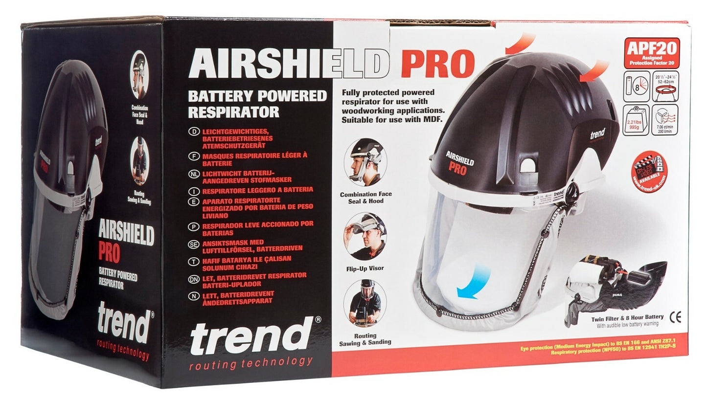 Trend AIR/PRO Air- Airshield Pro PAPR APF 20 Powered Respirator 230V - UK & IRL