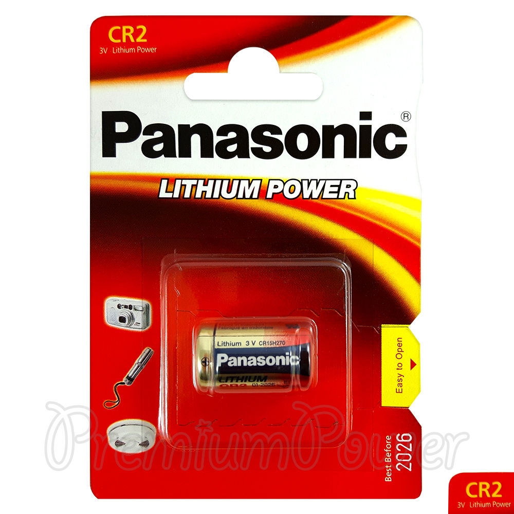 Panasonic CR2 3V Lithium Power Photo Battery DLCR2 KCR2 CR17355 Camera