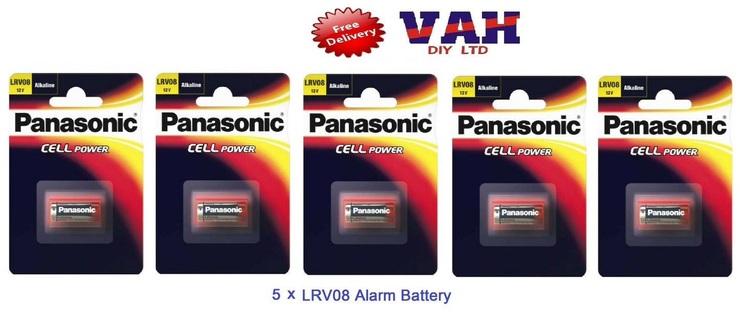 Panasonic LRV08 Car Alarm Battery Alakaline Long Life Small 12 Volt Cell Power