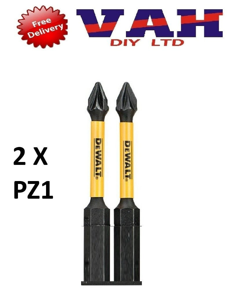 Dewalt Screwdriver - Bits Bit Set FLEXTORQ 50mm Keyring Keychain - PZ1 PZ2 PZ3