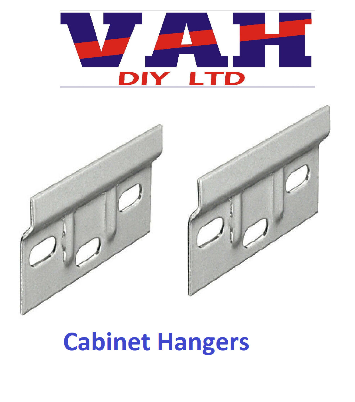 2x Pack of Kitchen Cabinet Hanging Bracket Wall Mounting Hanger Plate 63x38mm