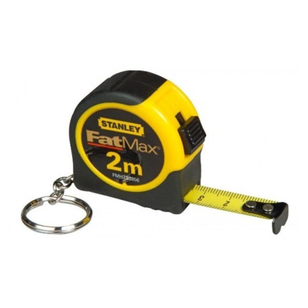 2m Pocket Keyring Measuring Tape Measure 3 x Stanley FatMax