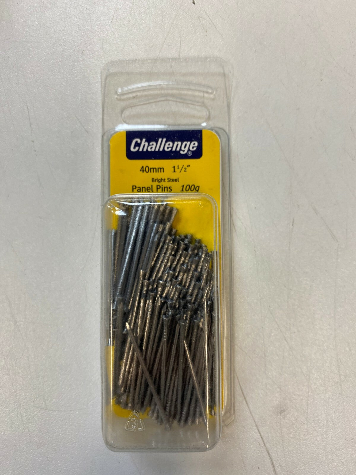 Panel Pins 13mm,15mm,20mm,25mm,40mm Challenge Bright Steel