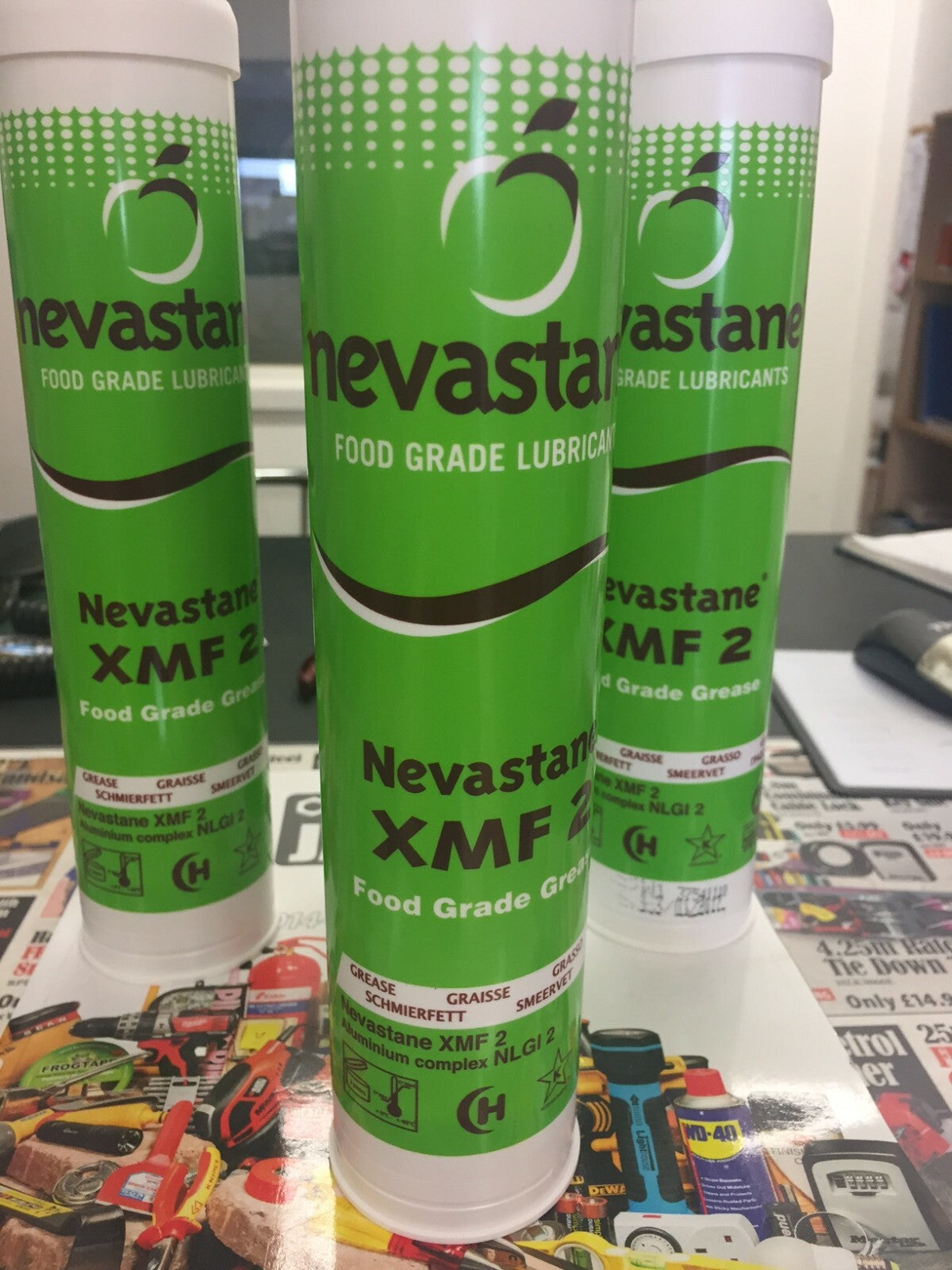 TOTAL NEVASTANE XMF 2 MULTIPURPOSE FOOD GRADE GREASE CARTRIDGES 375G BEARINGS