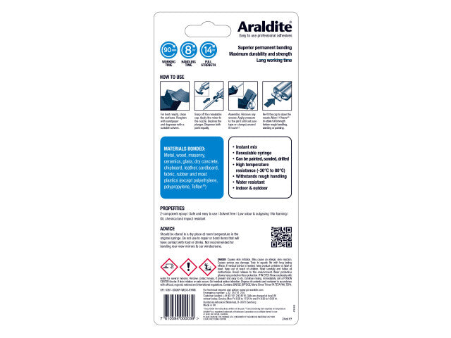 Araldite Standard Epoxy Glue Syringe 24ml