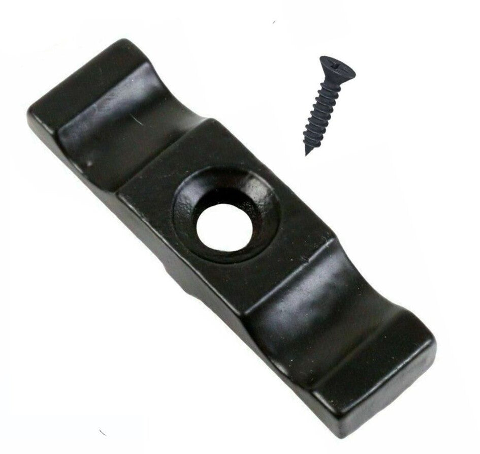 Turn Button Latch Thumb Catch Black Rabbit Hutch Shed Door Pack of 2 40 or 50mm