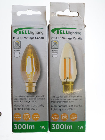 Pro LED Vintage Filament LED Bulbs, BELL Lighting