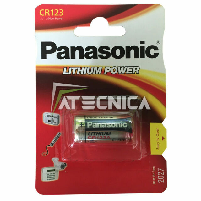 NEW PANASONIC CR123A 3V LITHIUM PHOTO BATTERY 123 CR123 DL123 CR17345 CAMERA