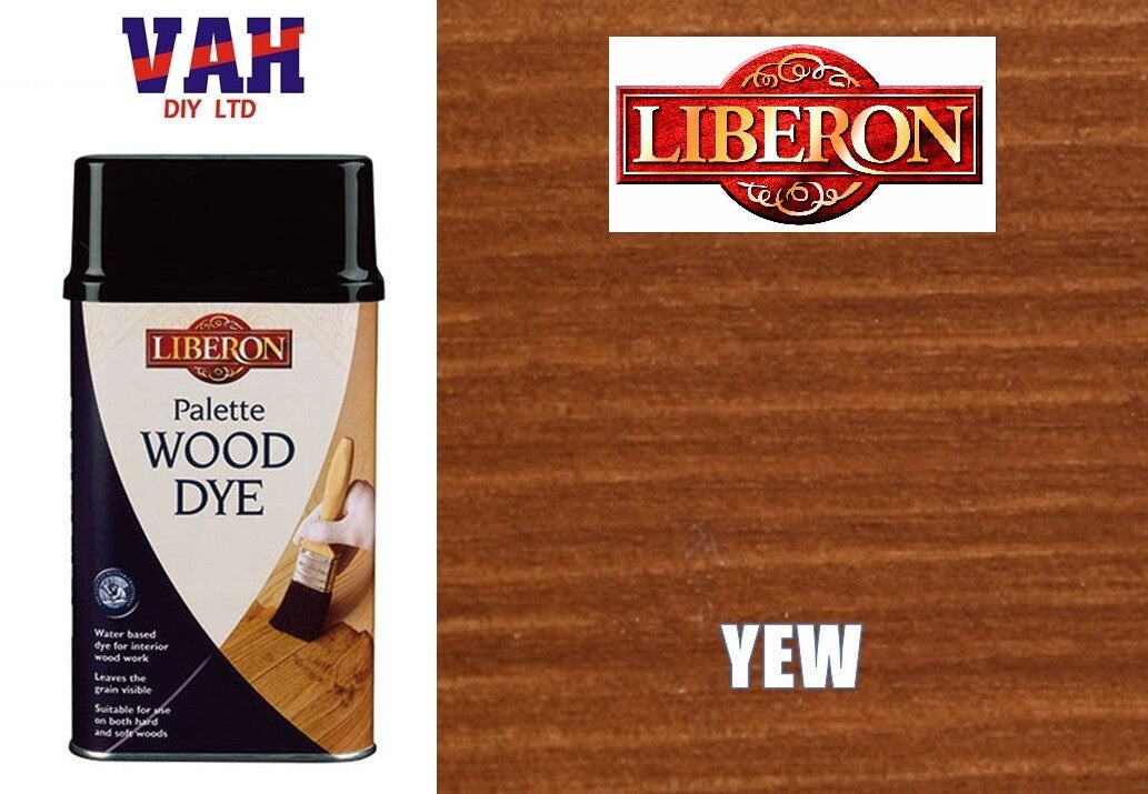 Liberon Palette Wood Dye ALL Shades and Sizes Available - Water Based Wood Dye