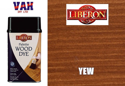 Liberon Palette Wood Dye ALL Shades and Sizes Available - Water Based Wood Dye