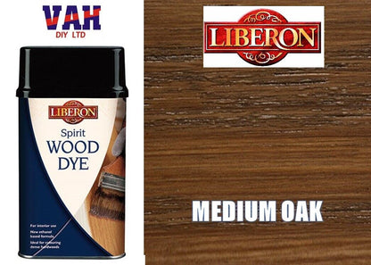 SPIRIT BASED WOOD DYE LIBERON  CHOICE OF COLOUR AND SIZES