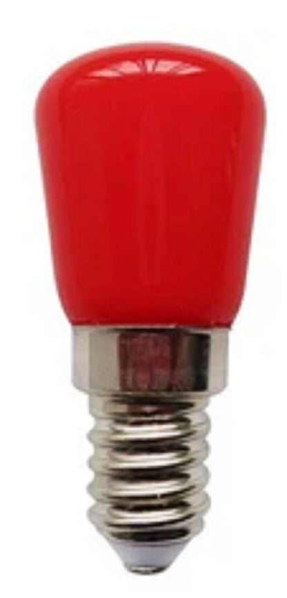 Christmas Coloured Pygmy Lamp 15watt "Crompton" Branded BC. SBC. SES End Caps