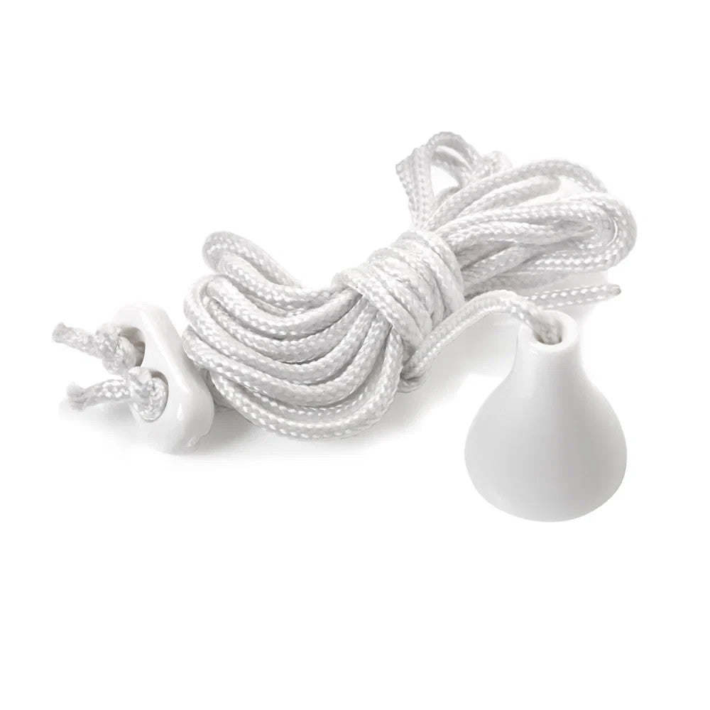 Toilet Light Pull Nylon Cord & Acorn White 1.5 Meter