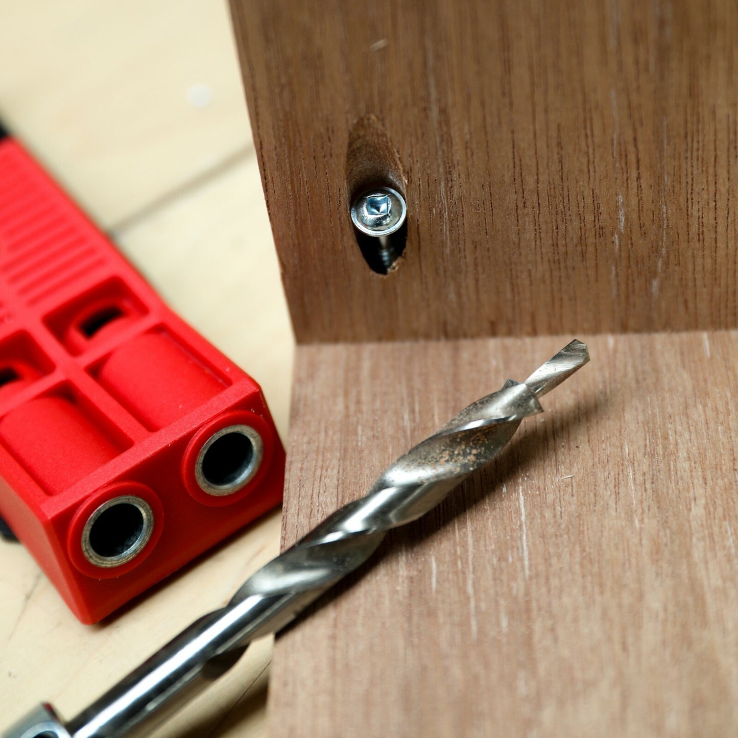 TITMAN Twin Pocket Hole Jig Kit with Driver and Drill Bit and Spare Drill Bit