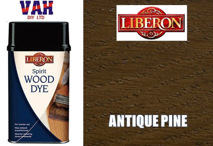 SPIRIT BASED WOOD DYE LIBERON  CHOICE OF COLOUR AND SIZES