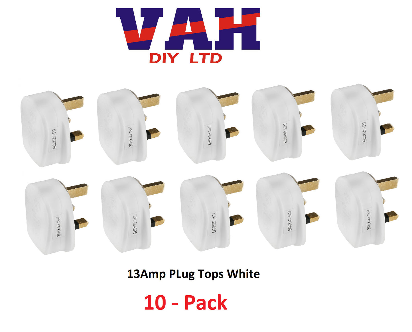 Plug Top 13A UK Fused  Plug Top | BS1363 British Standard 13 Amp