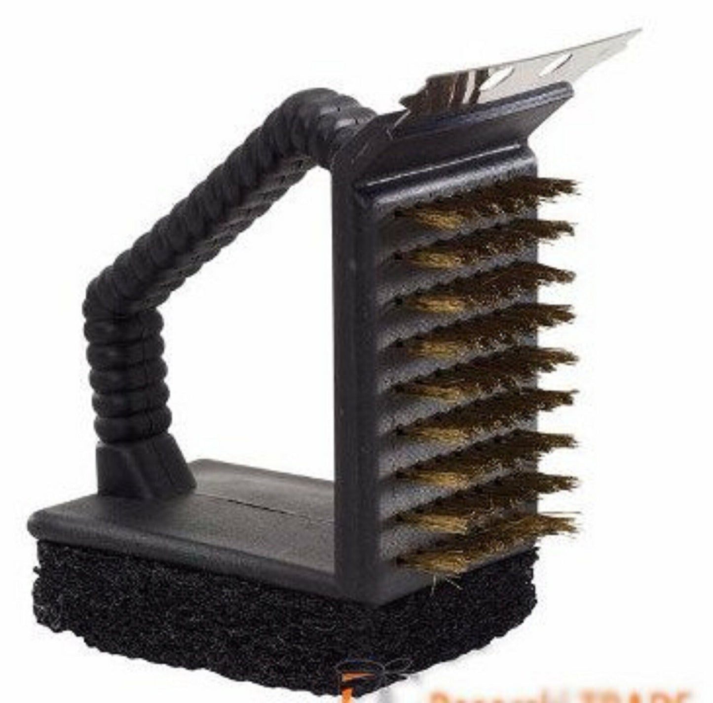 3 in 1 Barbecue BBQ Grill Bristle Cleaning Stiff Brush Scraper Cleaner Luxury