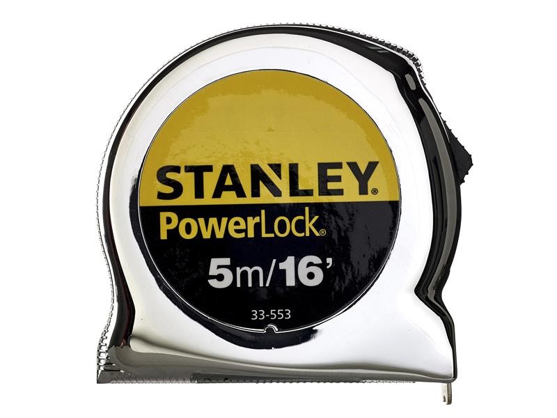 Stanley PowerLock Classic Pocket Tape 5m / 16ft (Width 19mm) (0-33-553) 6 Pack