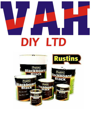 Blackboard Black Chalk Board Matt Paint 500ml,1Litre,2.5Litre,Quick Dry Rustins