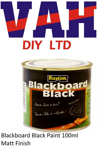 Rustins Blackboard Paint 100ml  Quick Dry Interior/Exterior
