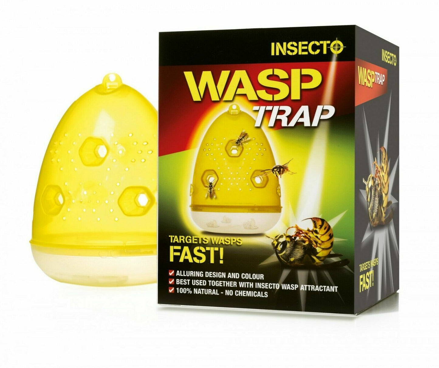 Insecto Wasp Trap- Kills Wasps Garden Outdoors, Targets Wasp Fast