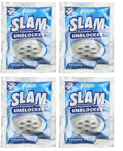 Kilrock Slam  Plughole BathRoom or Kitchen Clogged Sink Drain Unblocker Shot