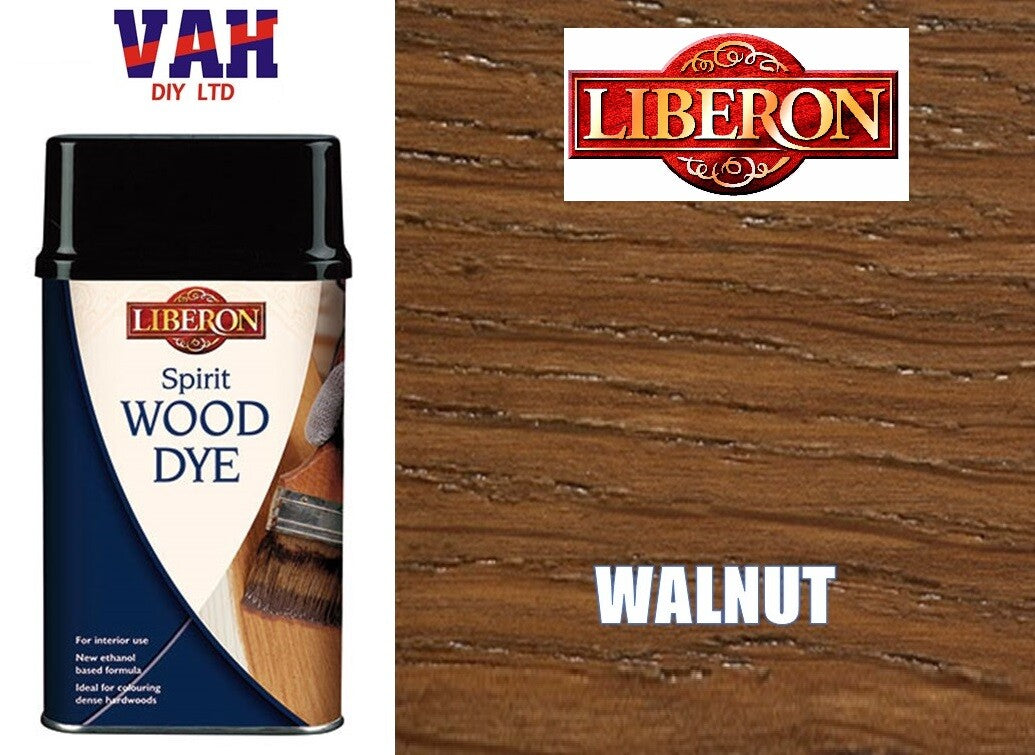 SPIRIT BASED WOOD DYE LIBERON  CHOICE OF COLOUR AND SIZES