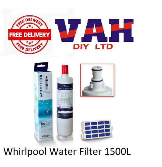 Whirlpool Genuine Fridge Water Filters New  SBS002, Capacity 1500L, Aprox 6month