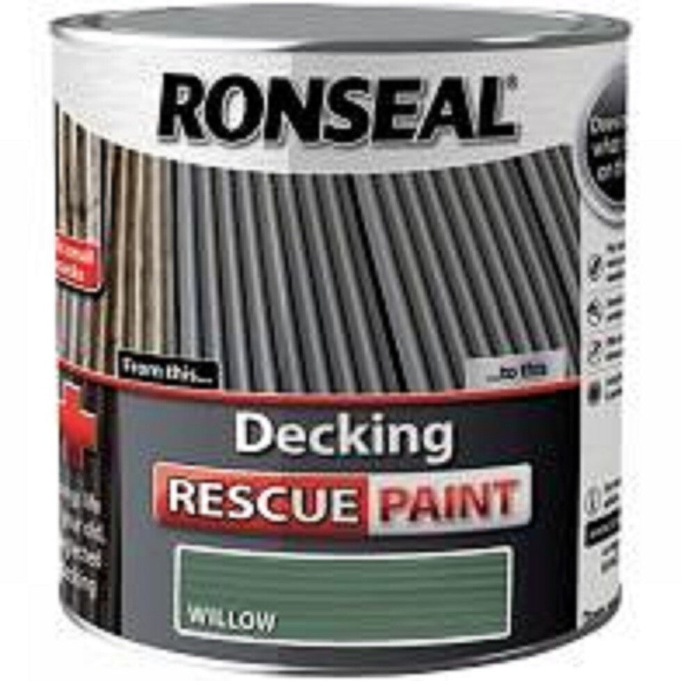 Ronseal Decking Rescue Paint - 2.5L- All Last Colours, Last Chance to Buy