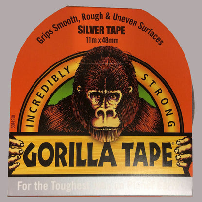 Gorilla Tape Silver 48mm x 11m  GRGCLOTHSIL