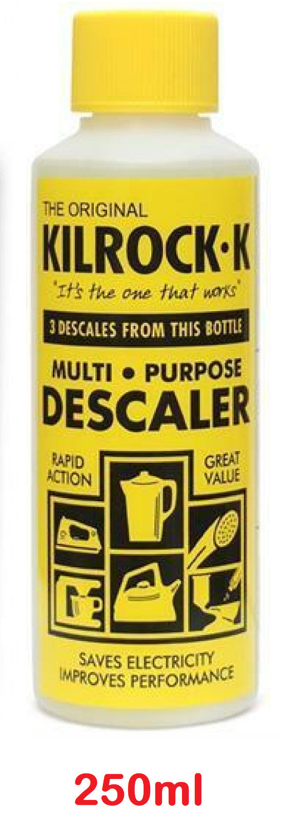 Kilrock Range Of Descalers 160ml to 1 Litre Poly Bottle