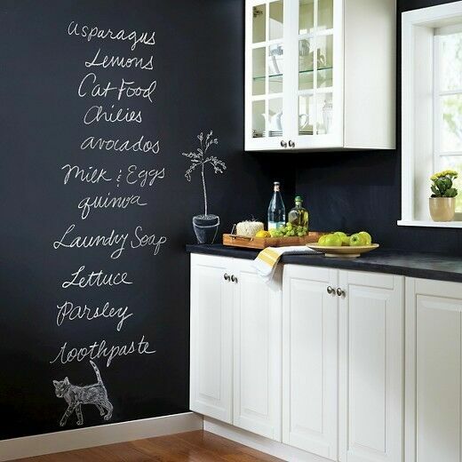 Blackboard Black Chalk Board Matt Paint 500ml,1Litre,2.5Litre,Quick Dry Rustins