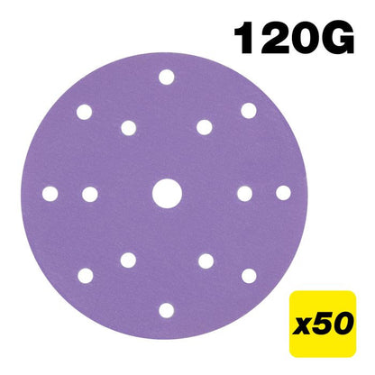 Trend 150mm 120G Random Orbital Sanding Disc 50Pk