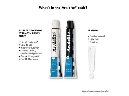 Araldite Standard Epoxy Glue 2 Part 2 x 15ml Tubes
