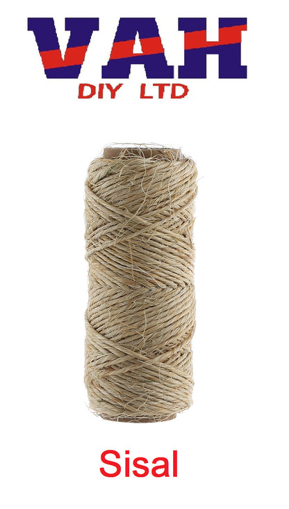 3 PLY  - Brown Soft Jute, Cotton, and Sisal Twine String approx 130ft