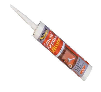 GENERAL PURPOSE SILICONE SEALANT EVERBUILD 280ML PVCU CLADDING SEALING