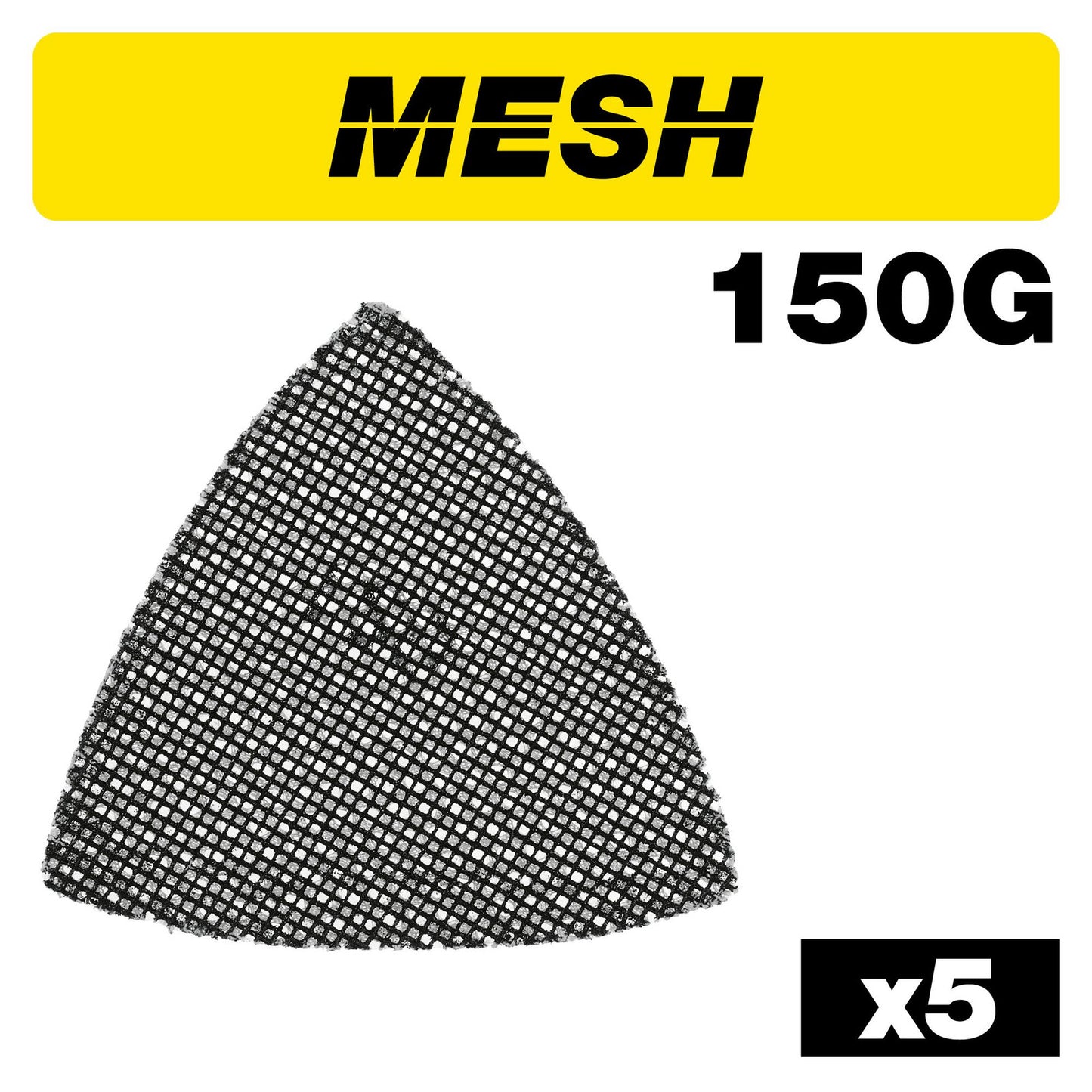 Trend 93mm Mesh Delta Sanding Sheet 150g 5 Pack