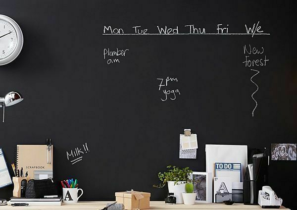 Blackboard Black Chalk Board Matt Paint 500ml,1Litre,2.5Litre,Quick Dry Rustins