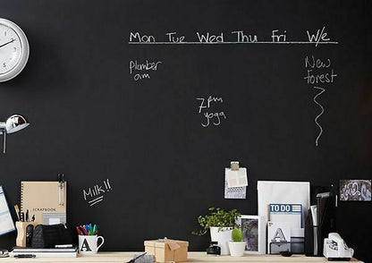 Blackboard Black Chalk Board Matt Paint 500ml,1Litre,2.5Litre,Quick Dry Rustins