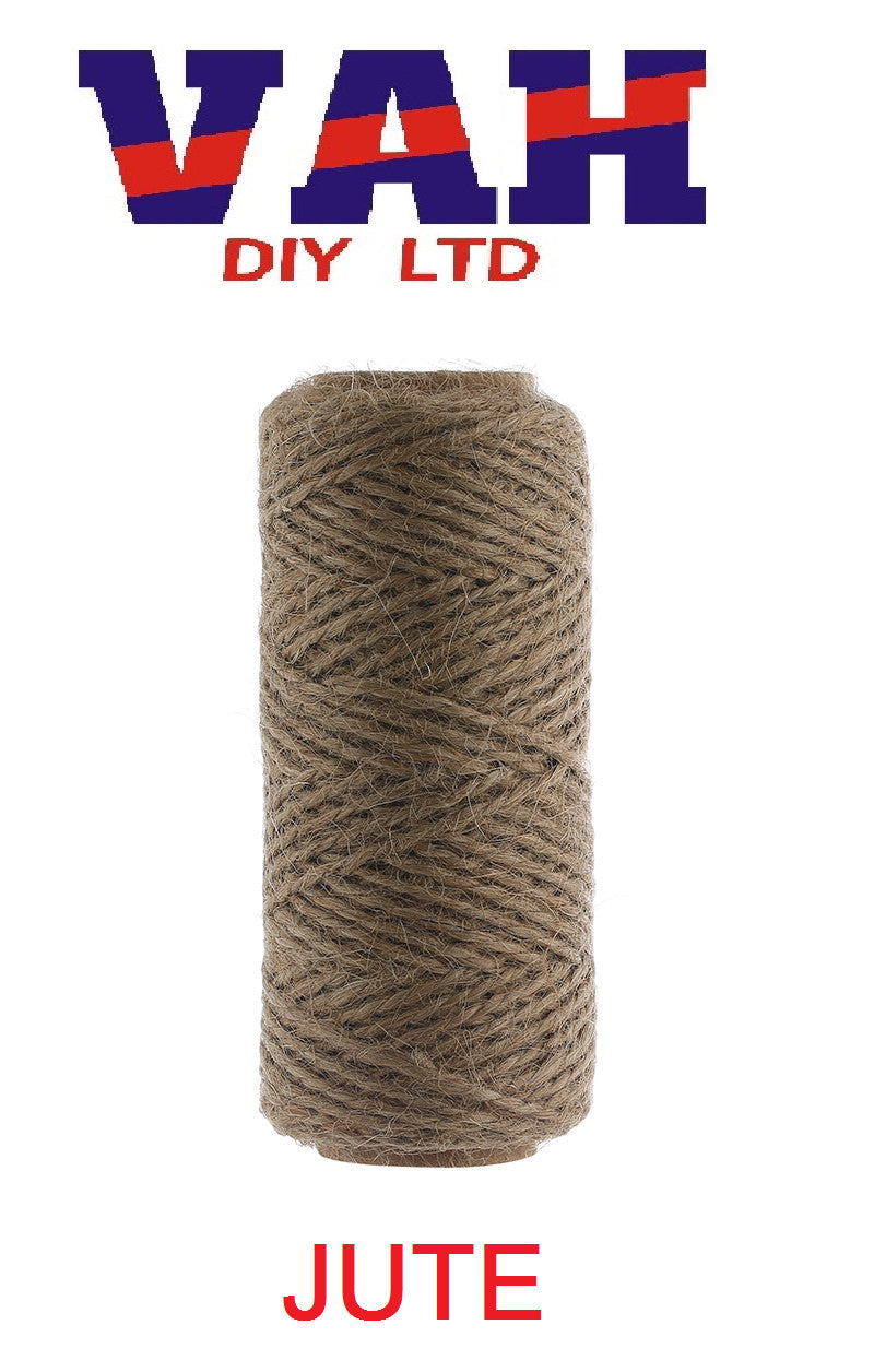3 PLY  - Brown Soft Jute, Cotton, and Sisal Twine String approx 130ft