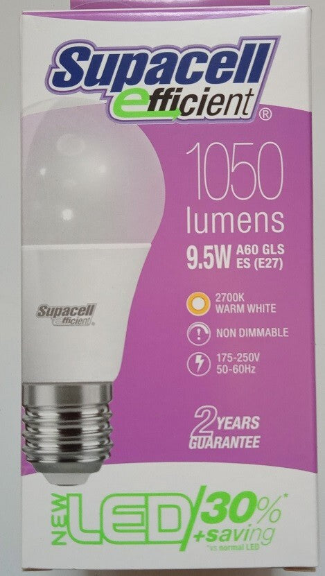 10 pack -  SUPERCELL EFFICIENT 1050LM 9.5W ES