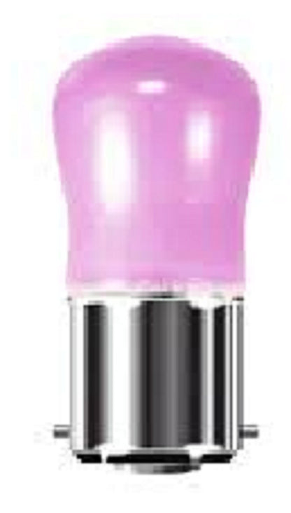 Christmas Coloured Pygmy Lamp 15watt "Crompton" Branded BC. SBC. SES End Caps