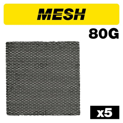 Trend 115mm x 115mm Mesh 1/4 Sanding Sheet 80g 5 Pack