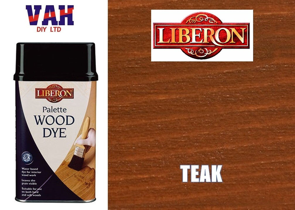 Liberon Palette Wood Dye ALL Shades and Sizes Available - Water Based Wood Dye