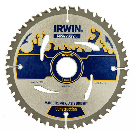Irwin Weldtec Construction Saw Blade 160mm 24T 20mm